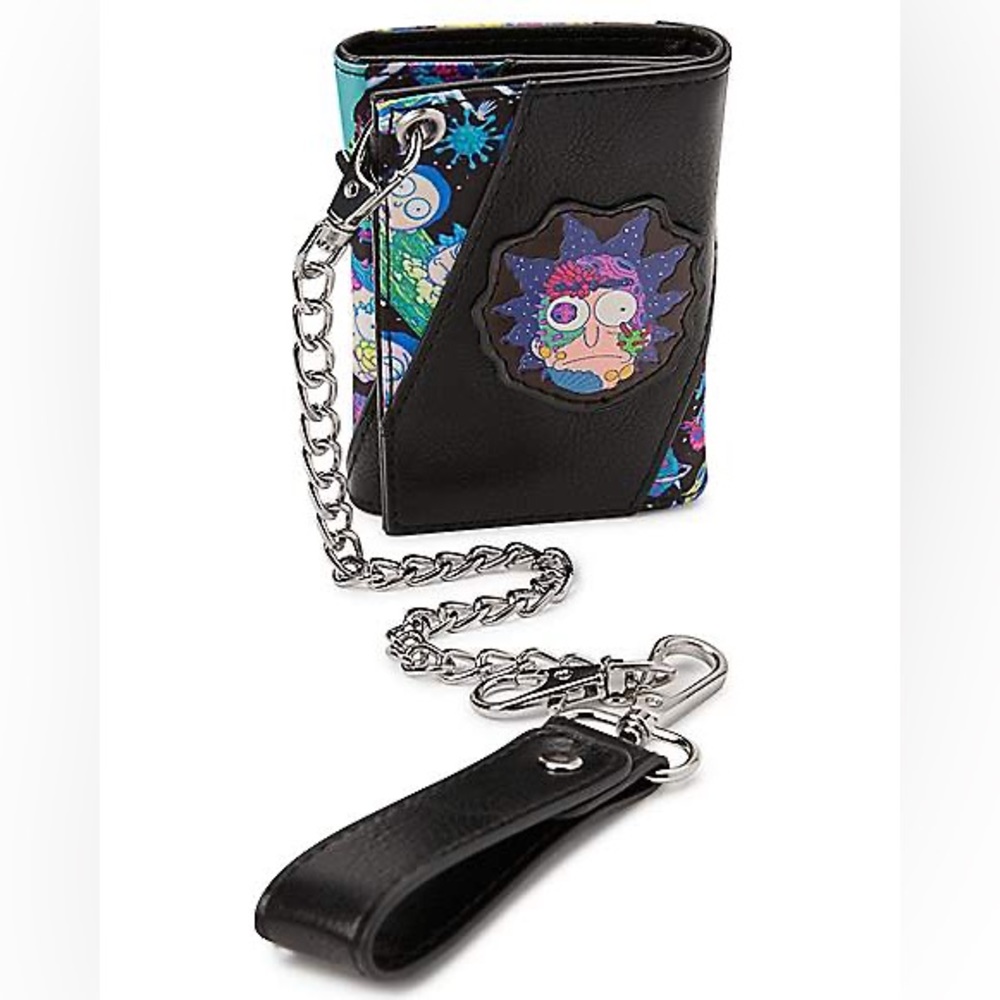 NWOT Rick and Morty Wallet with Chain